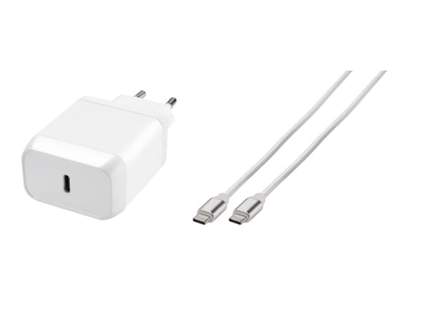 Vivanco Super Fast Power Delivery Charger Set, Sisätila, AC, 1 m, Valkoinen Valkoinen