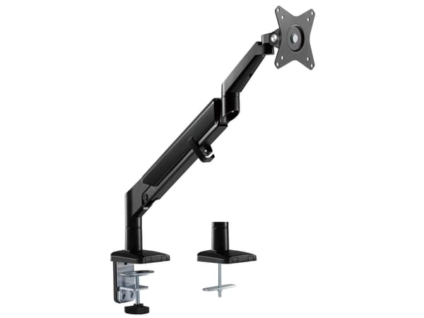 Sort Ergo Office-bordholder med gasfjeder, 17"-32", 9 kg, ER-405B