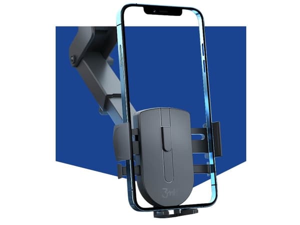 3MK Twist Automatic Car Holder, Mobiltelefon/smarttelefon, Passiv holder, Bil, Sort