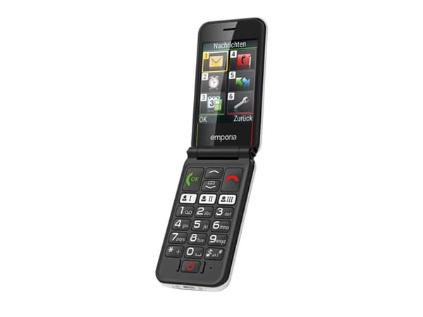 emporiaSIMPLICITYglam - 4G-funktionstelefon - RAM 48 MB / Internt minne 128 MB - 320 x 240 pixlar - vit