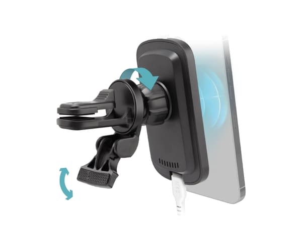 SBS TESUPWIR15WMS, Mobiltelefon / smartphone, Active-hållare, Bil, Svart