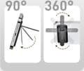 Miniatyrbilde 2 av 5: Baseus sammenleggbar brakett for telefon (svart)