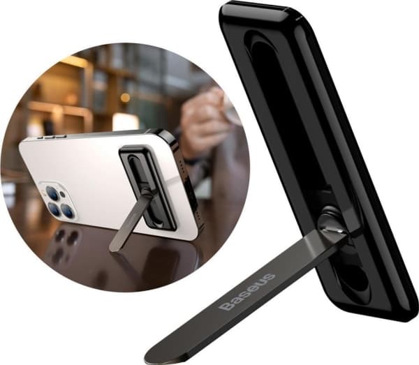 Baseus sammenleggbar brakett for telefon (svart)