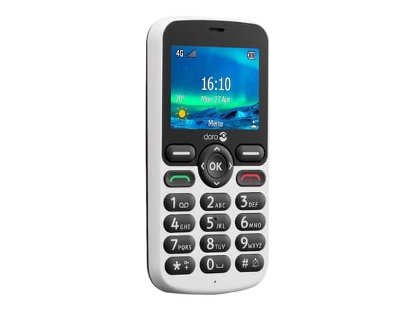 Doro 5860, Perusmalli, Yksittäinen SIM, 6,1 cm (2.4"), 2 MP, 1000 mAh, Musta