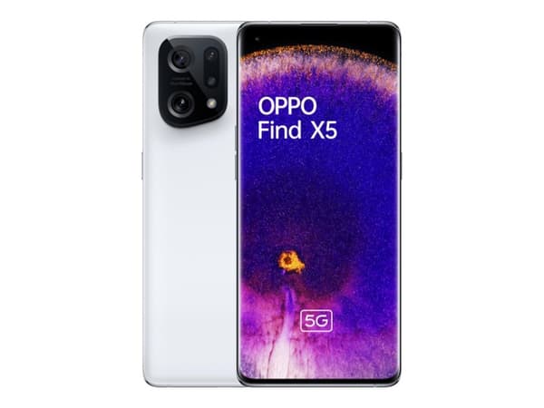 OPPO Find X5 - 5G smarttelefon - dobbelt-SIM - RAM 8 GB / Internminne 256 GB - OLED-display - 6.55" - 2400 x 1080 piksler (120 Hz) - 3x bakkamera 50