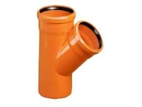 Magnaplast PVC-U 250/160/45 utvändig dräneringsstos KGEA