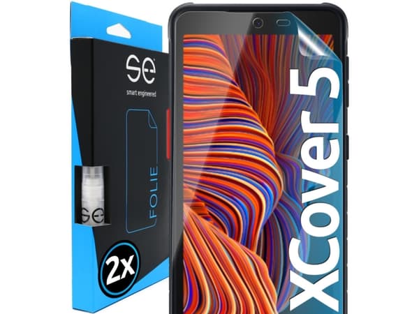 Smart Engineered SE0-F0101-0169-21-M, Samsung, Galaxy XCover 5, Skittbestandig, Ripebestandig, Gjennomsiktig, 2 stykker