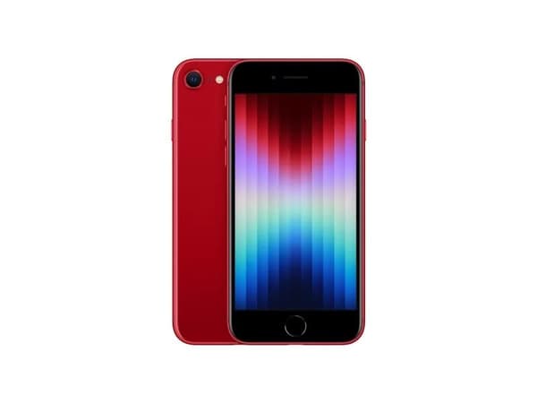 Apple iPhone SE (3rd generation) - (PRODUCT) RED - 5G smartphone - dual-SIM / Internal Memory 128 GB - LCD-skärm - 4.7" - 1334 x 750 pixlar - rear ca Röd