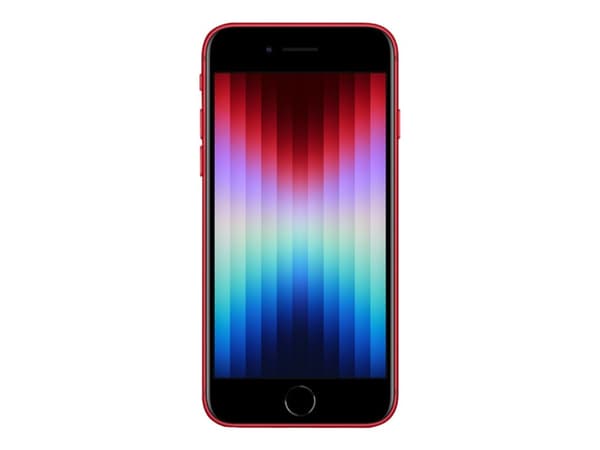 Apple iPhone SE (3rd generation) - (PRODUCT) RED - 5G smartphone - dobbelt-SIM / Internminne 64 GB - LCD-display - 4.7" - 1334 x 750 piksler - rear c