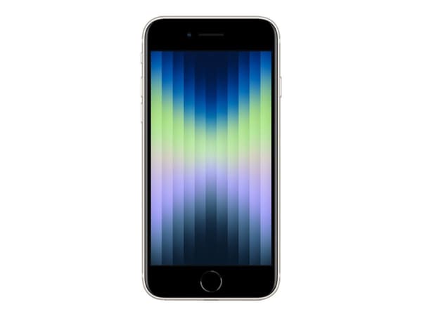 Apple iPhone SE (3. sukupolvi) - 5G älypuhelin - dual-SIM / Sisäinen muisti 64 Gt - LCD-näyttö - 4,7" - 1334 x 750 pikseliä - takakamera 12 MP - etuk