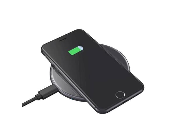 Crong PowerSpot, Innendørs, USB, Trådløs lading, Sort