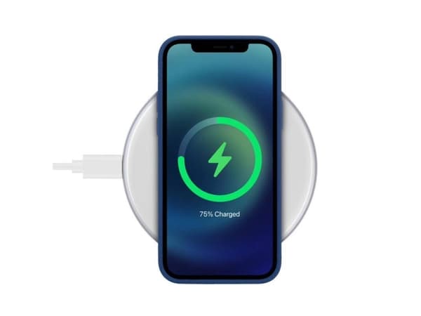 Crong PowerSpot, inomhus, USB, Trådlös laddning, Vit