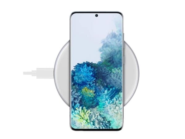 Crong PowerSpot, inomhus, USB, Trådlös laddning, Vit