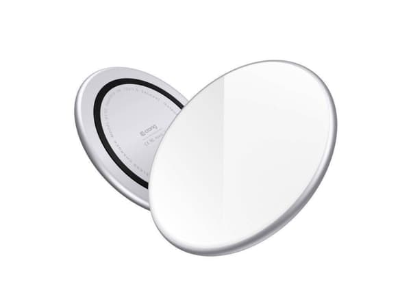 Crong PowerSpot, inomhus, USB, Trådlös laddning, Vit
