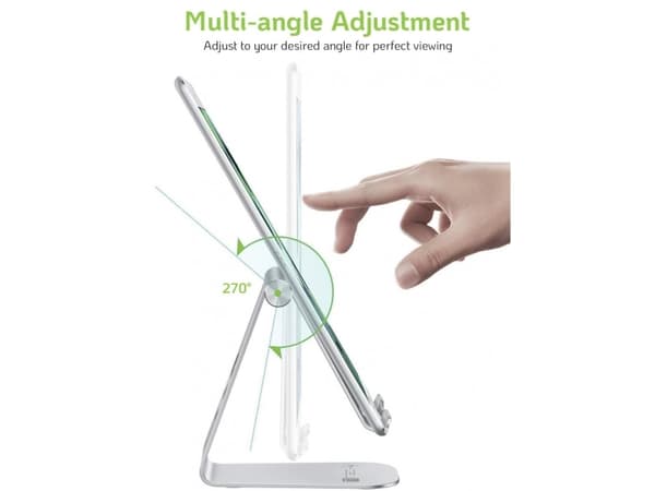 Techly I-SMART-STAND4, Mobiltelefon/smarttelefon, Passiv holder, Bord, Sølv