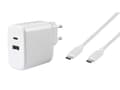 Miniatyrbilde 1 av 5: Vivanco Super Fast Dual Charger Set, Innendørs, AC, 1 m, Hvit