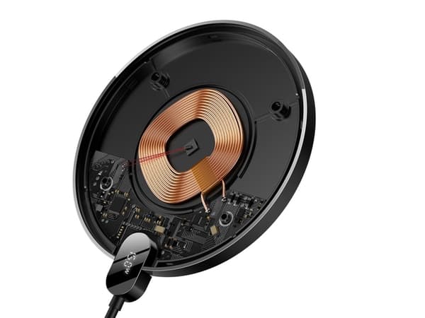 Baseus Digital LED Induction charger 1x USB-A 2 A (BSU3185BLK)