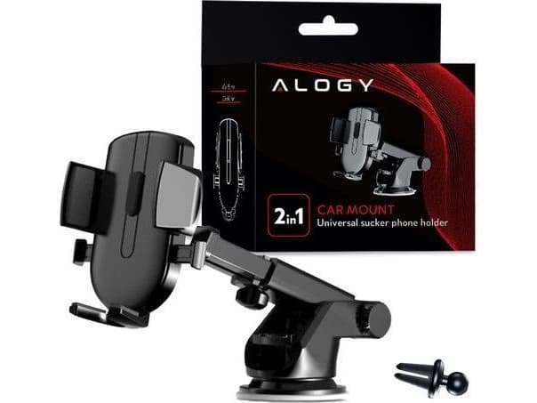 Alogy Alogy 2in1 Car windshield holder for the dashboard grille Universal black
