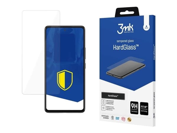 3MK HardGlass, Samsung, Samsung Galaxy A53 5G, Krocksäker, Slagtålig, Reptålig, Transparent, 1 styck