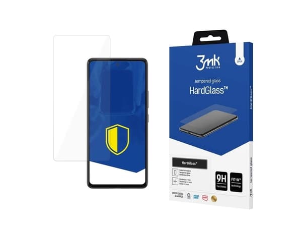 3MK HardGlass, Samsung, Samsung Galaxy A53 5G, Krocksäker, Slagtålig, Reptålig, Transparent, 1 styck