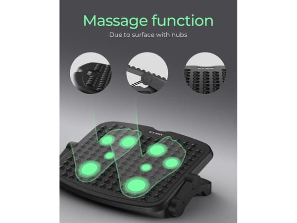 ICY BOX fotstøtte ergonomisk