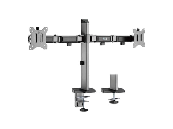 Holder til to 17-32" skærme ERGO OFFICE DELUXE ER-449 artikuleret (CEN-74696) Sølv, Sort