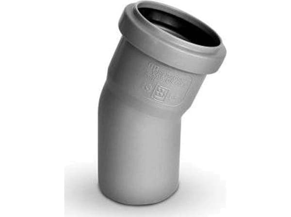 Magnaplast Elbow for internal sewage system PP 110/22 HTB gray