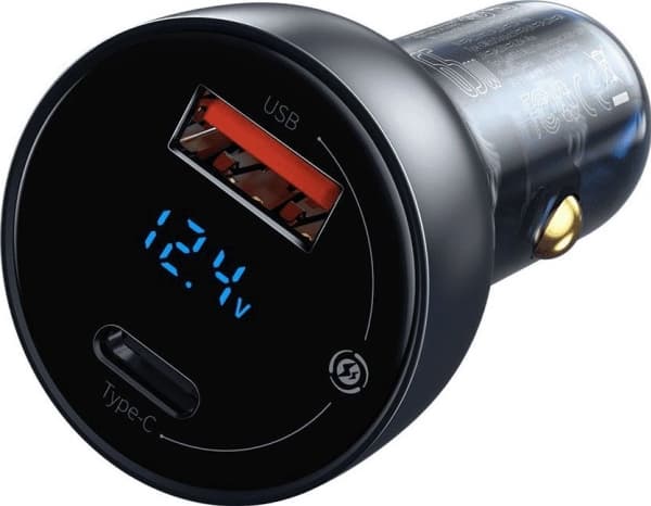 Baseus CCKX-C0A, Automatisk, Cigartenner/lighter, 20 V, Sort, Blå Sort, Blå