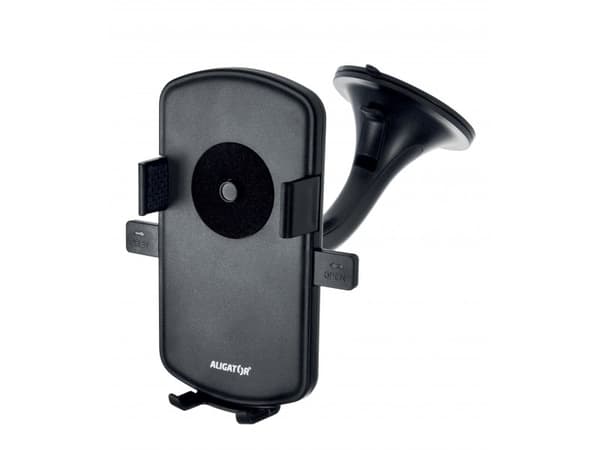 Aligator HA01, Mobiltelefon / smartphone, Passiv hållare, Bil, Svart