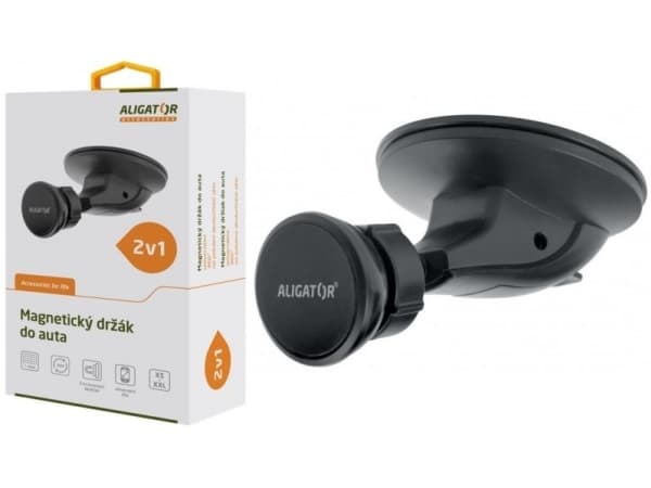 Aligator HA06, Mobiltelefon/smarttelefon, Passiv holder, Bil, Sort Sort