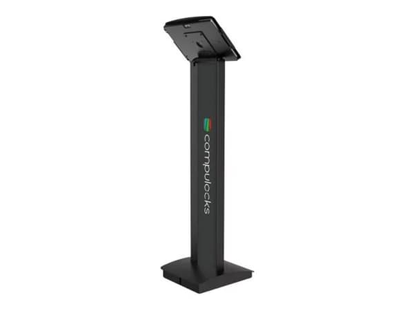 Compulocks Surface Pro 3-7 Space Enclosure Brandable Floor Stand - Innhegning - Tyverisikker - for nettbrett - låsbar - svart - for Microsoft Surface