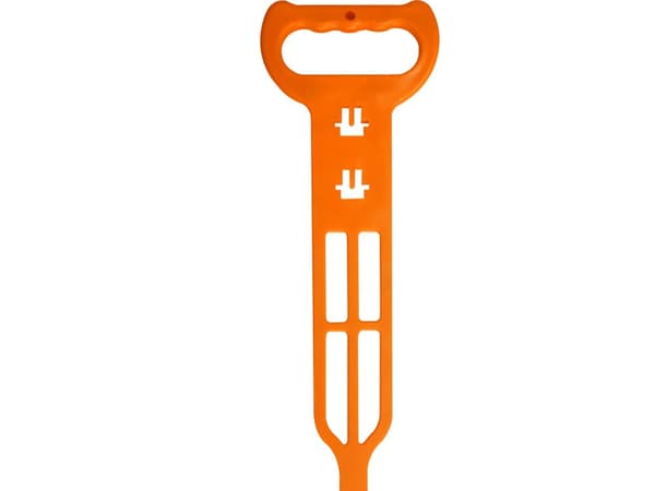 DELTACO - Kabelhängare - for extension cables, adjustable size - orange