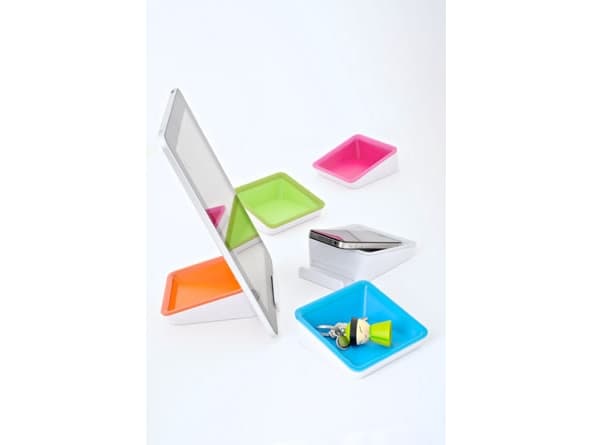 Bluelounge Nest, E-Bok leser, Mobiltelefon/smarttelefon, Plate / UMPC, Passiv holder, Innendørs, Blå, Hvit