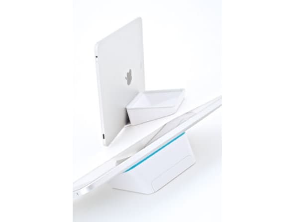 Bluelounge Nest, E-Bok leser, Mobiltelefon/smarttelefon, Plate / UMPC, Passiv holder, Innendørs, Blå, Hvit