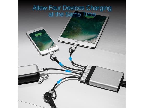 Just Mobile AluCharge multi-port USB charger - the world's slimmest USB charger