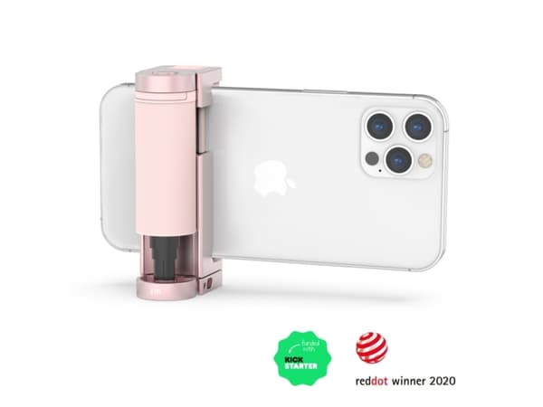 Just Mobile Shutter Grip 2 smart kamerakontroll för din smartphone - rosa