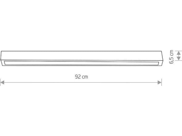 Ceiling lamp Nowodvorski Plafoniera for the dining room STRAIGHT CEILING 7558 white ceiling lamp
