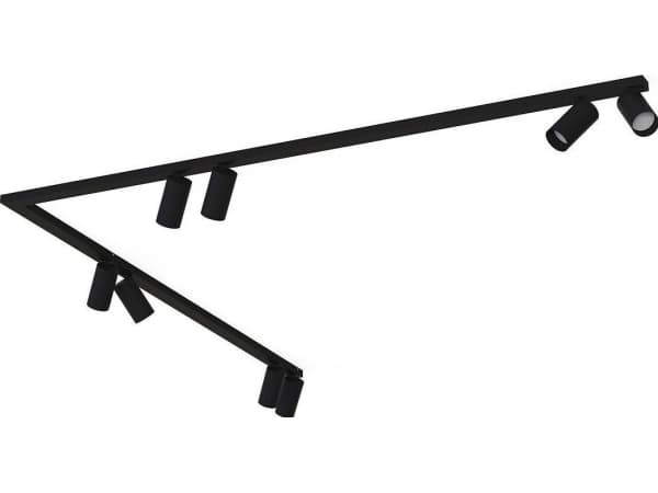 Nowodvorski taklampe Bevegelig overflatelampe Mono 7721 svart minimalistisk stripe