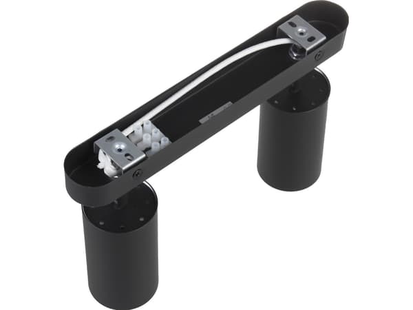 Maclean vägg- och takarmatur, spot, rörlig, aluminium, 2xGU10, 55x100 mm, svart matt, MCE452 B