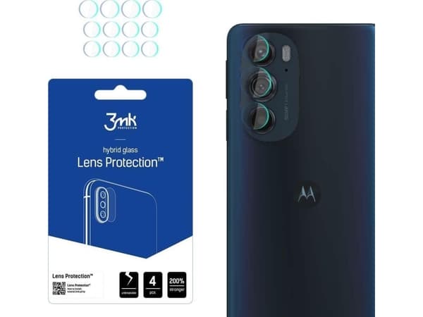 3MK 5903108474290, Motorola, Edge 30, Iskunkestävä, Naarmuuntumisenkestävä, Läpinäkyvä, 4 kpl