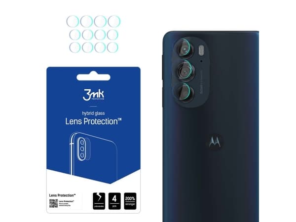 3MK 5903108474290, Motorola, Edge 30, Iskunkestävä, Naarmuuntumisenkestävä, Läpinäkyvä, 4 kpl