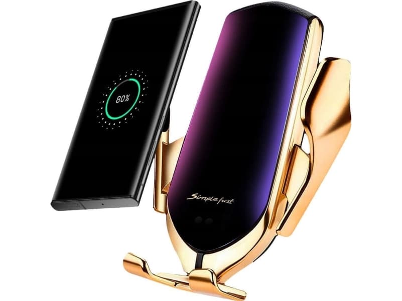 Alogy Alogy R2 car holder for the grille automatic QI 10W charger Gold universal