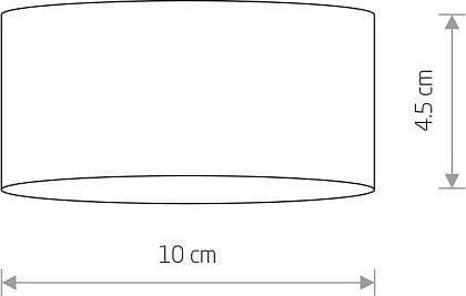 Ceiling lamp Nowodvorski Plafond round FLEA black downlight surface-mounted lamp for the office