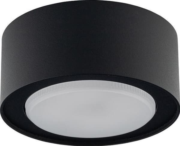 Ceiling lamp Nowodvorski Plafond round FLEA black downlight surface-mounted lamp for the office