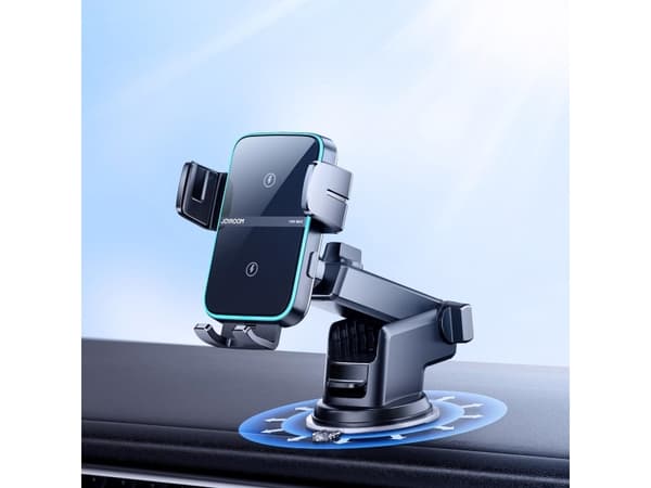 Joyroom JR-ZS246 auton kojelauta mount Qi induktiivinen laturi (musta)