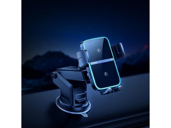 Joyroom JR-ZS246 auton kojelauta mount Qi induktiivinen laturi (musta)