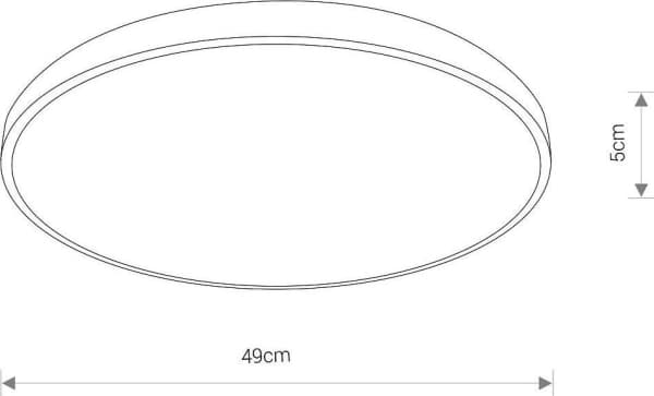 Ceiling lamp Nowodvorski. Agnes Round 8187 LED 32W ceiling lamp for the dining room 4000K white