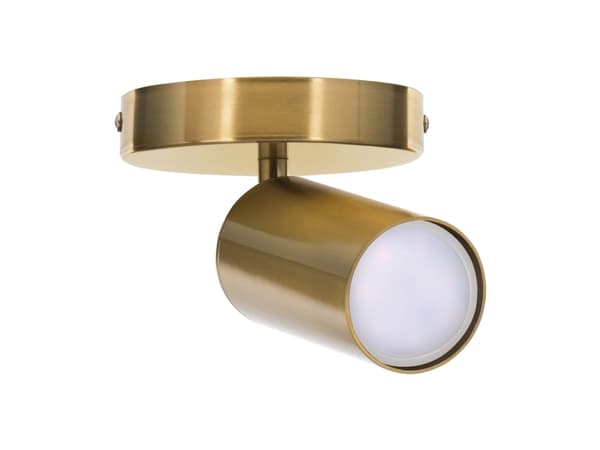 Activejet SPECTRA enkelt gull takvegglampe GU10 for stuen, Innfelt, Sylinder, 1 pære(r), GU10, IP20, Gull Gull