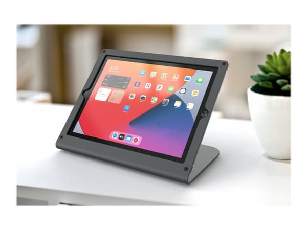 Heckler WindFall Stand Prime - Ställ - för surfplatta - låsbar - puderbelagt stål - skärmstorlek: 10.2" - för Apple 10.2-inch iPad (7:e generation, 8 Svart, Grå