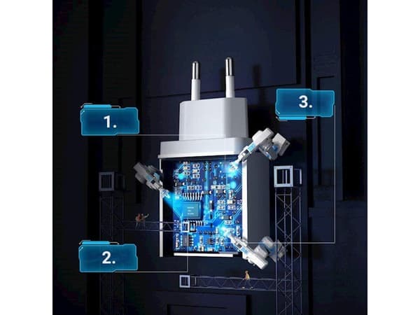 Ugreen 10133, Innendørs, USB, Hvit